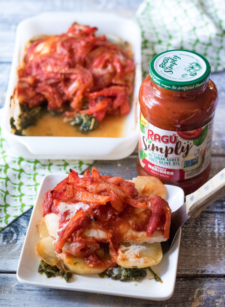 Chicken Spinach Potato Bake-5