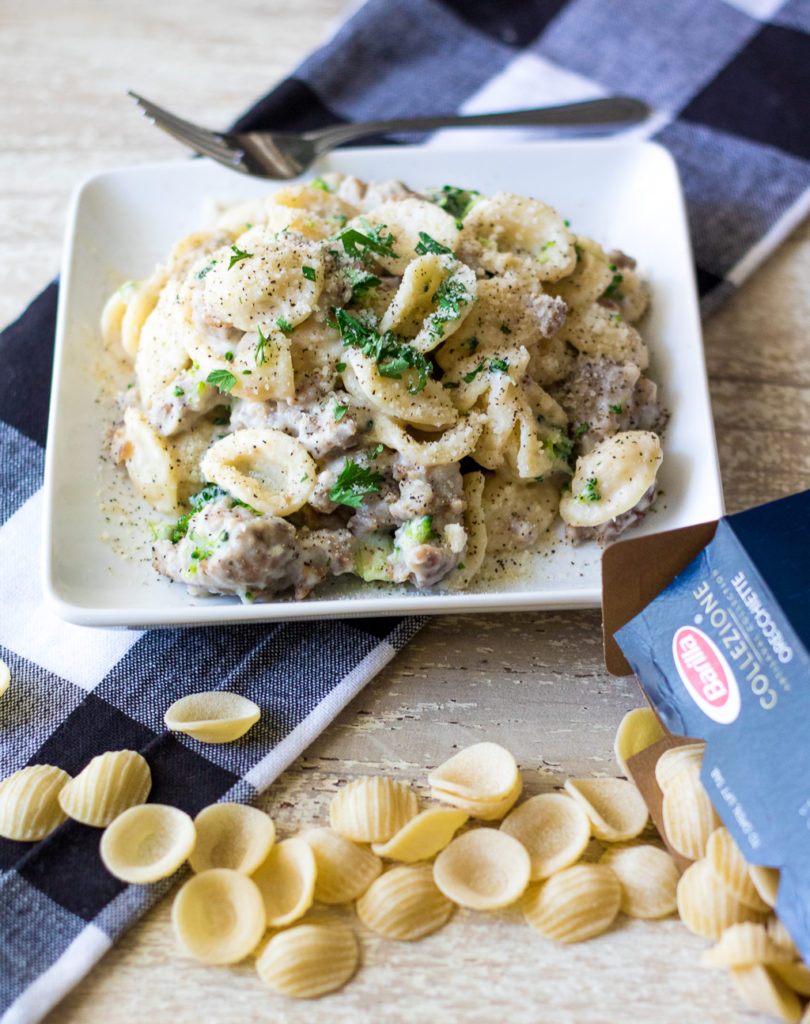 Creamy Sausage and Broccoli Orichette-4