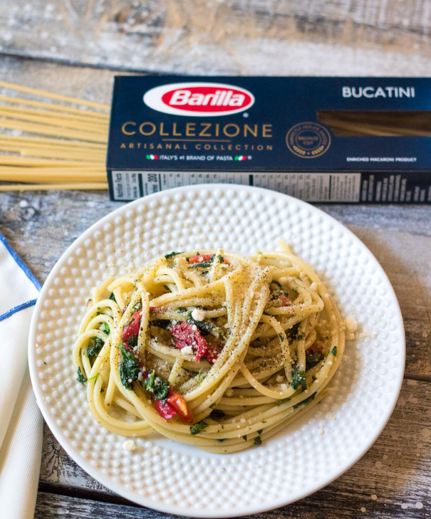 Spinach & Roasted Red Pepper Pasta-2