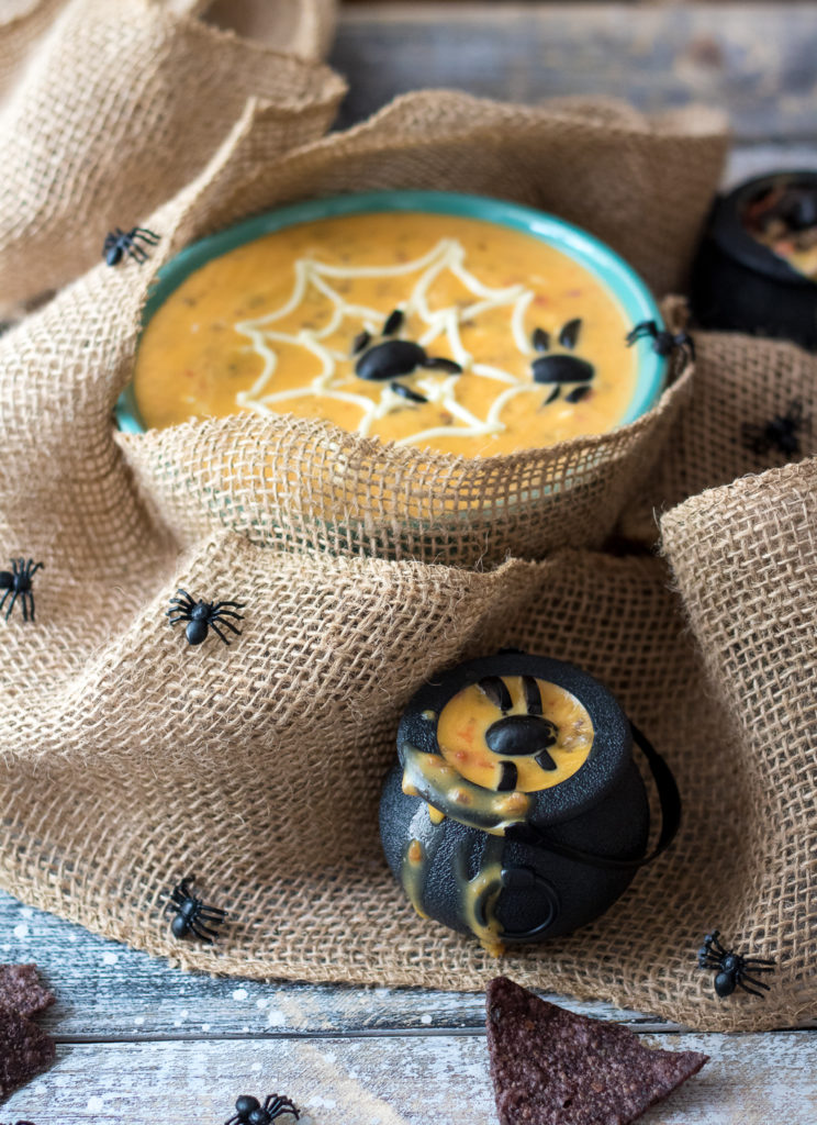 Spooky Spider Sausage Queso-4