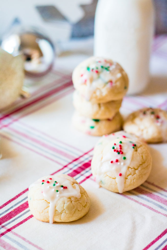 Christmas Cream Cheese Cookies are going to be your new favorite holiday cookie! They melt in your mouth and are so festive with their sprinkles.