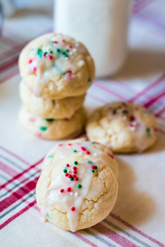 Christmas Cream Cheese Cookies are going to be your new favorite holiday cookie! They melt in your mouth and are so festive with their sprinkles.