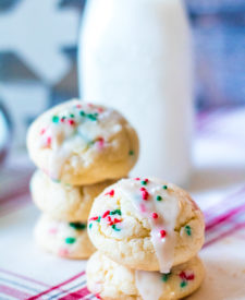 Christmas Cream Cheese Cookies are going to be your new favorite holiday cookie! They melt in your mouth and are so festive with their sprinkles.