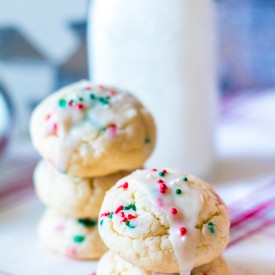 Christmas Cream Cheese Cookies are going to be your new favorite holiday cookie! They melt in your mouth and are so festive with their sprinkles.