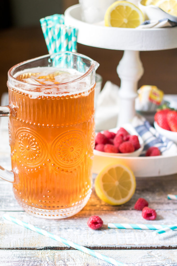 Southern Sweet Iced Tea is essential in our house. Sweet and cold it is the perfect thing on a hot summer day. Make a pitcher of this for your fridge today!
