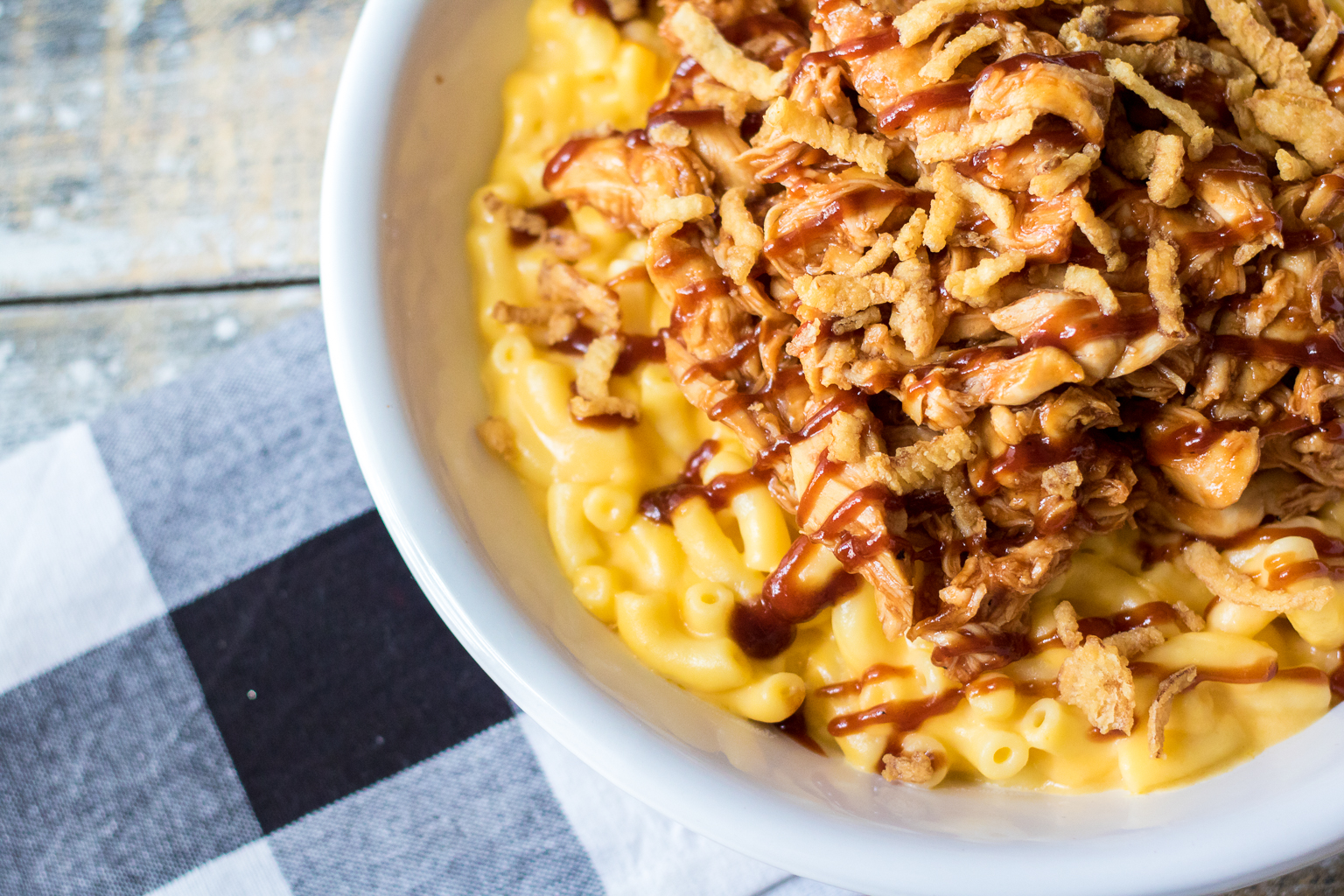 BBQ Chicken Macaroni And Cheese - Life With The Crust Cut Off