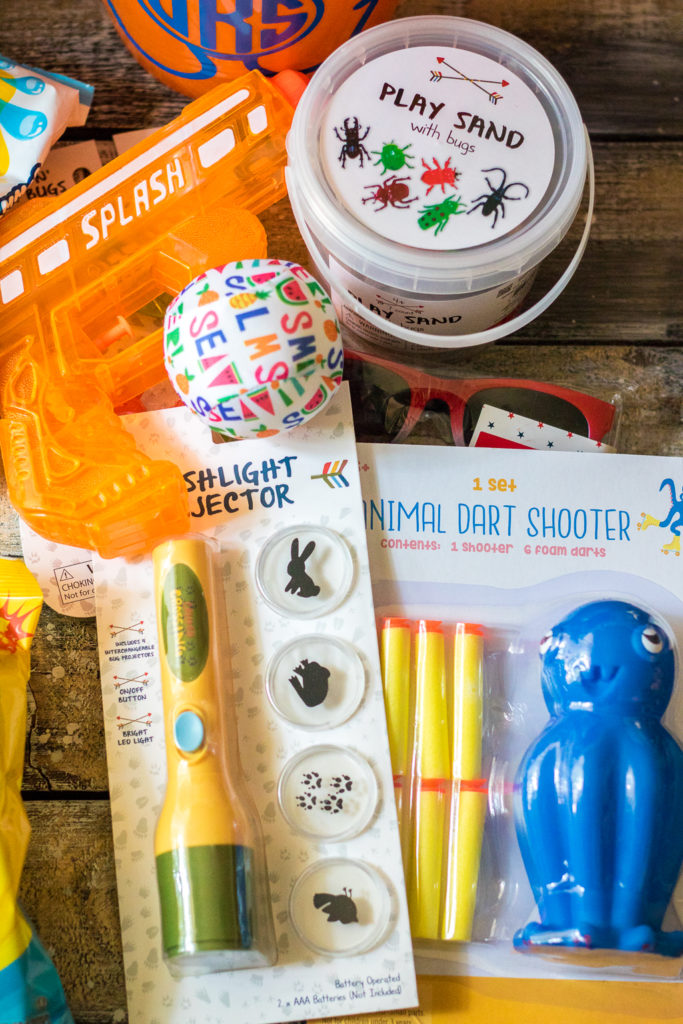 Super fun inexpensive buckets full of goodies for the summer! Perfect for the last day of school or the first day of summer!