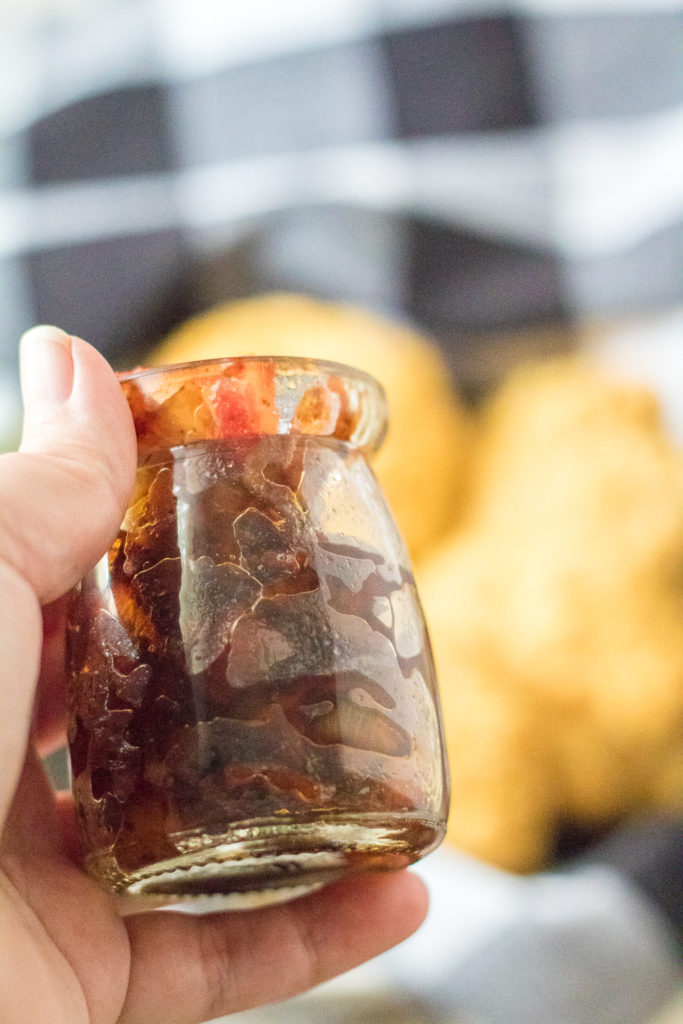 Easy Bacon Jam is the most delicious thing you will ever make!! This is sweet, salty and perfect on anything! It is also makes a great gift!