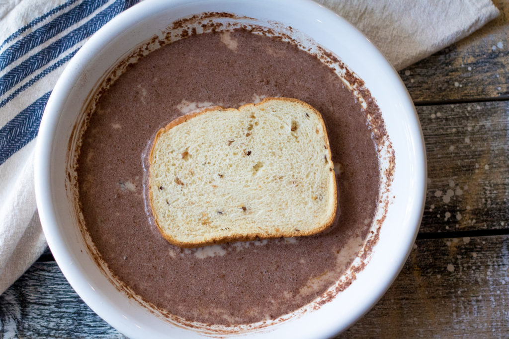 Hot Chocolate French Toast is a delicious new spin on this breakfast classic. Topped with marshmallow cream it will be your new favorite!