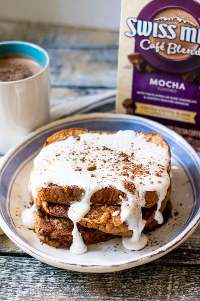 Hot Chocolate French Toast is a delicious new spin on this breakfast classic. Topped with marshmallow cream it will be your new favorite!