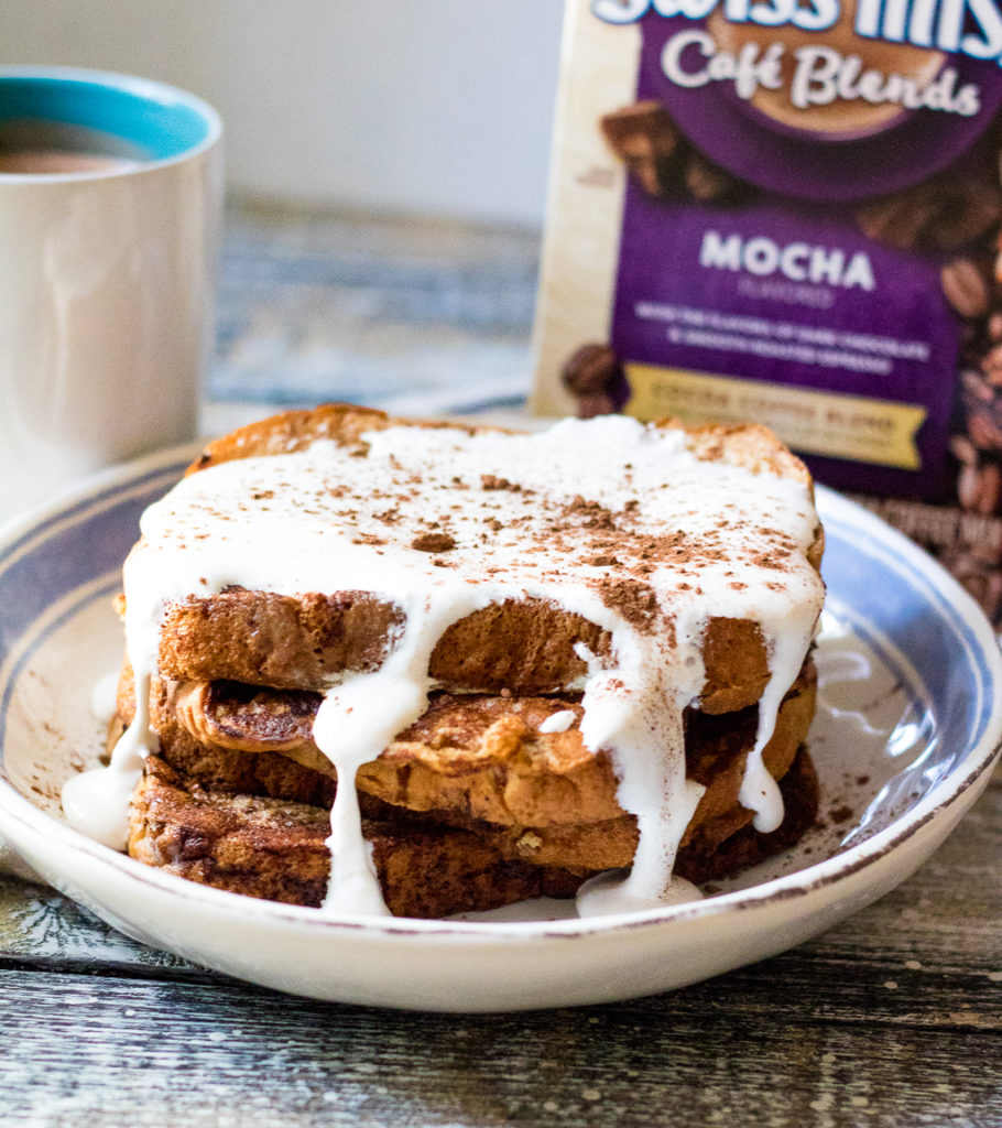 Hot Chocolate French Toast is a delicious new spin on this breakfast classic. Topped with marshmallow cream it will be your new favorite!