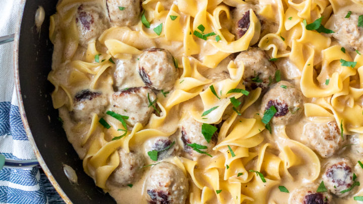 Skillet Swedish Meatballs - Life With The Crust Cut Off