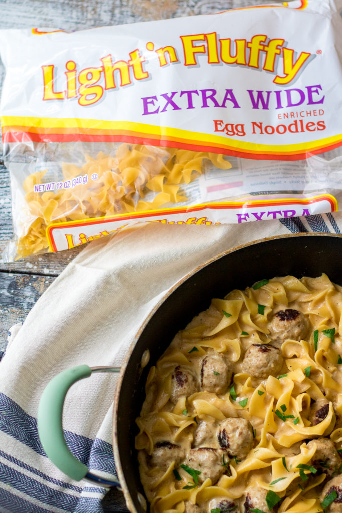 Skillet Swedish Meatballs are a hearty, comforting one pot wonder you will want to make for dinner every week! So easy and delicious.