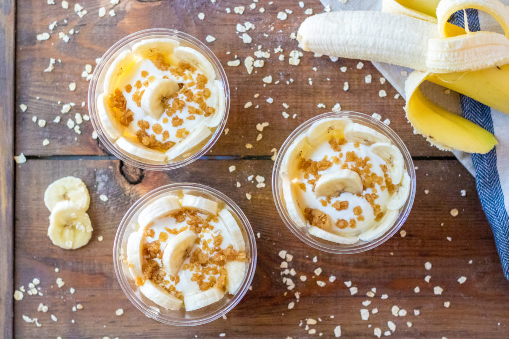 Prep for Summer with these Mini Banana Pudding Cups and stock up on some necessities like PEPCID AC® for all those Summer cookouts!