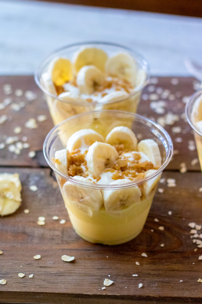 Prep for Summer with these Mini Banana Pudding Cups and stock up on some necessities like PEPCID AC® for all those Summer cookouts!