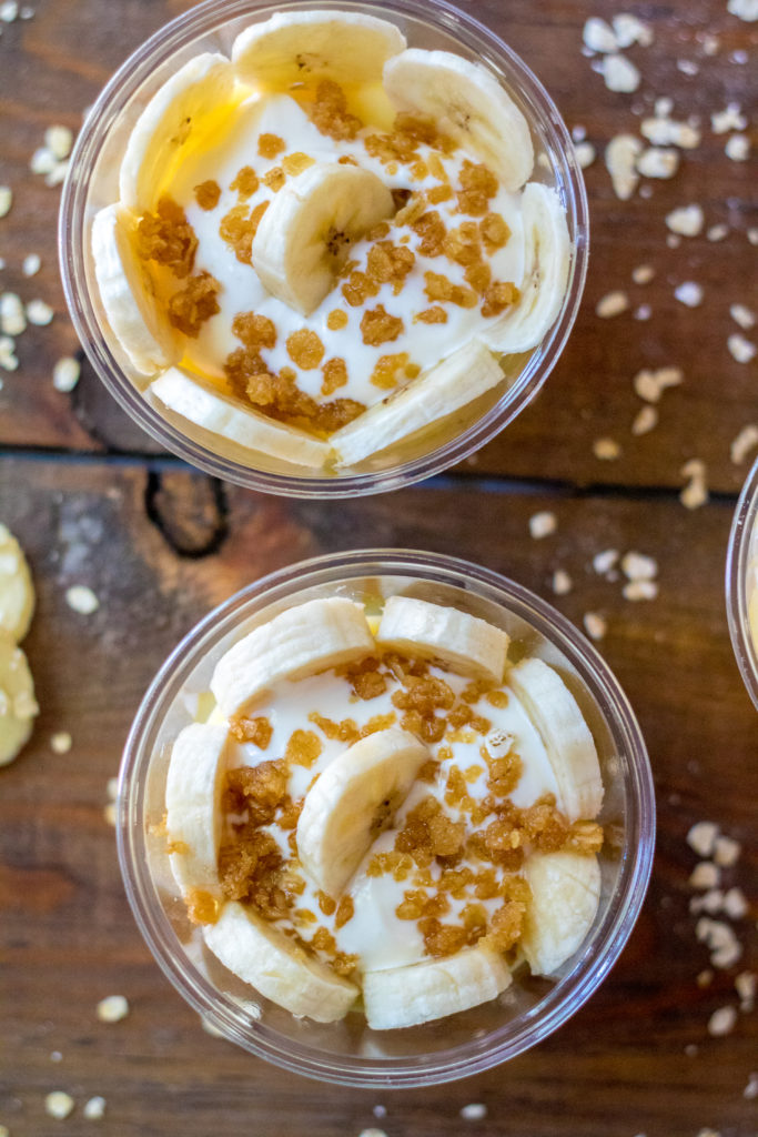 Prep for Summer with these Mini Banana Pudding Cups and stock up on some necessities like PEPCID AC® for all those Summer cookouts!