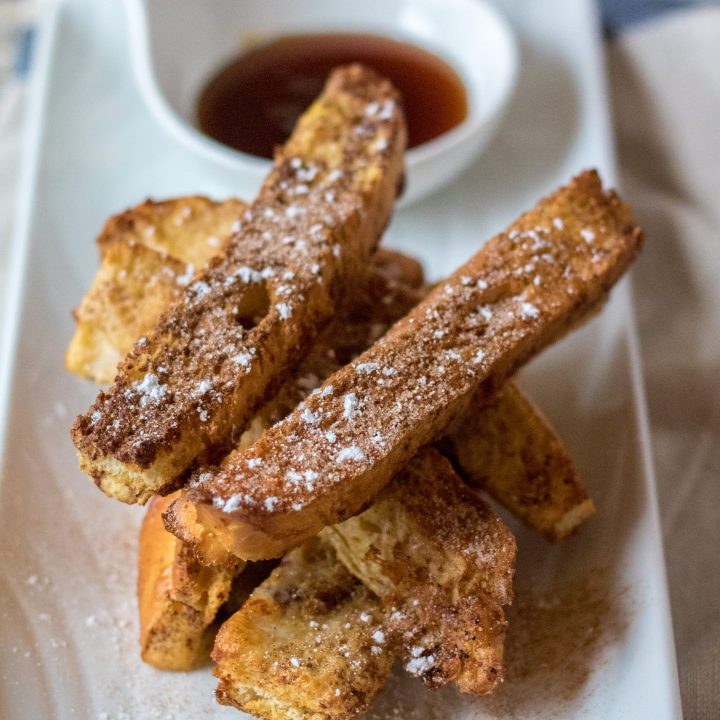 Air Fryer Apple Cider French Toast Sticks