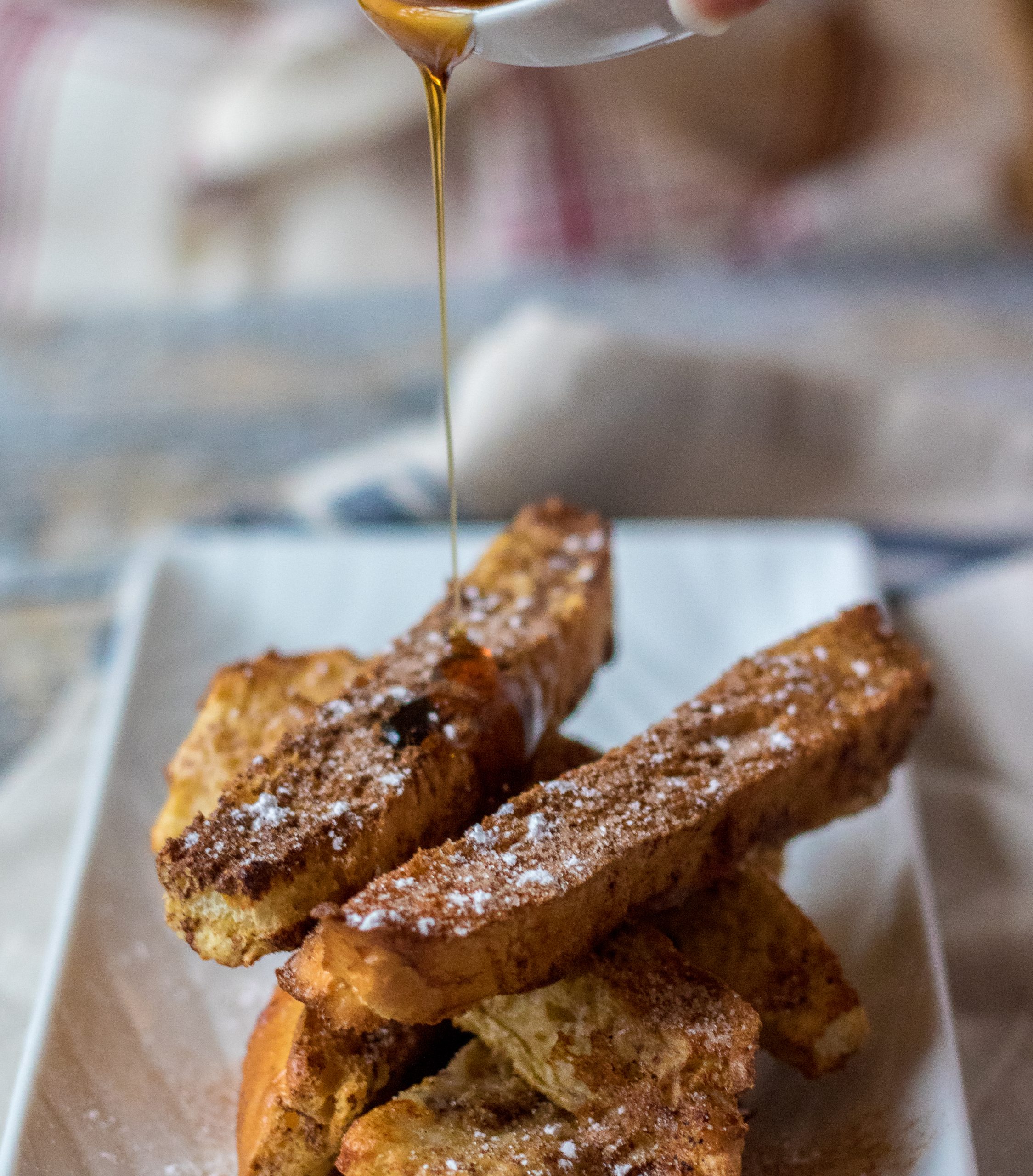 Air Fryer Apple Cider French Toast Sticks