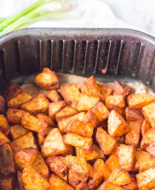Seasoned potatoes in air fryer