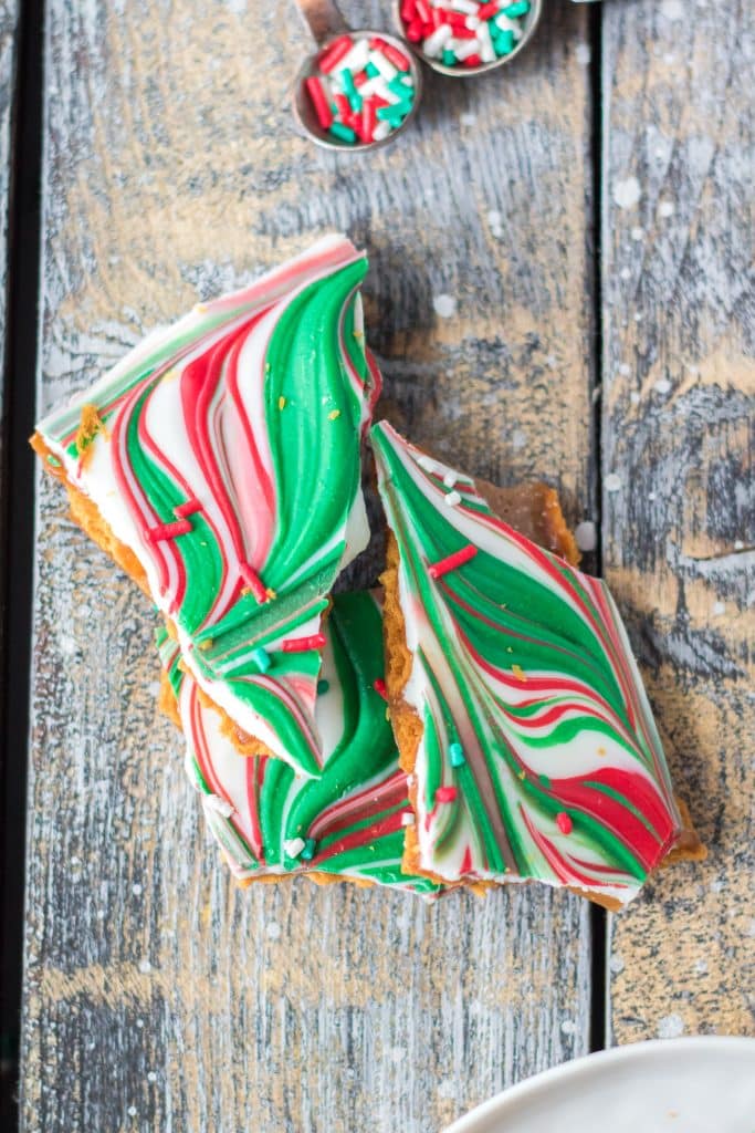 Christmas Crack Candy plated