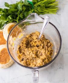 Ingredients for Old English Sausage Muffins. Browned sausage, old english cheese in a bowl combined