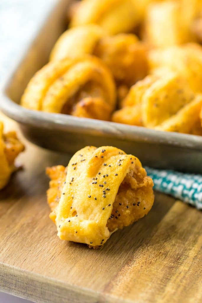 Glazed Chicken Bite up close shot