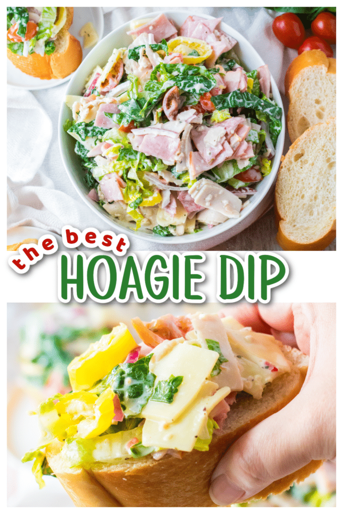 Pinterest Pin for Hoagie Dip