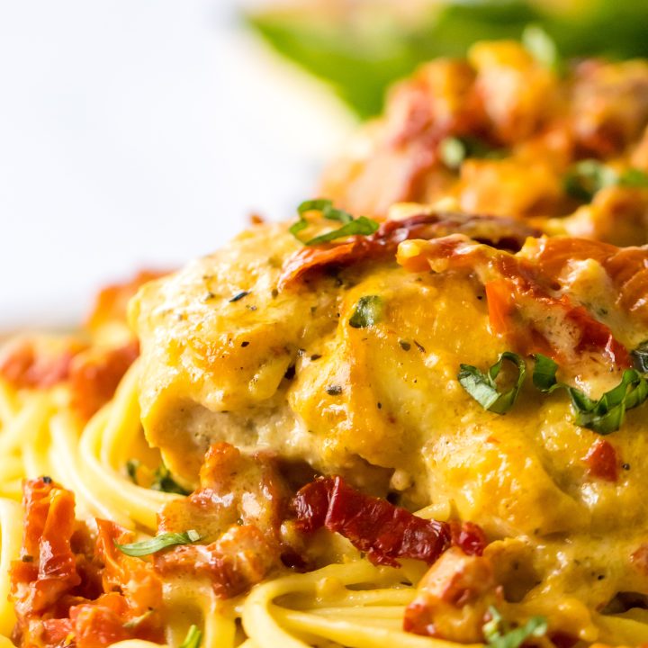 Close up of Slow Cooker Marry Me Chicken