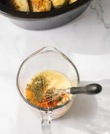 Slow Cooker Marry Me Chicken sauce ingredients in cup