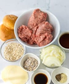 Slow Cooker French Dip Sloppy Joes ingredient shot