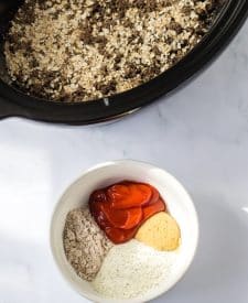 Slow Cooker Mississippi Sloppy Joes sauce ingredients