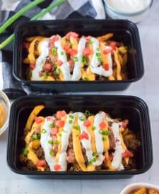 Copycat Taco Bell Nacho Supreme Fries overhead shot