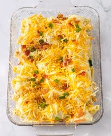 Crack Chicken Stuffed Shells ready for oven