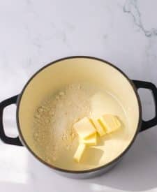 Crack Chicken Stuffed Shells sauce in pan