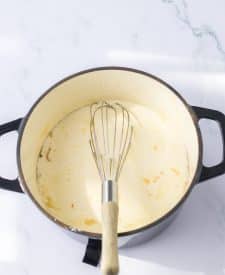 Crack Chicken Stuffed Shells sauce in pan