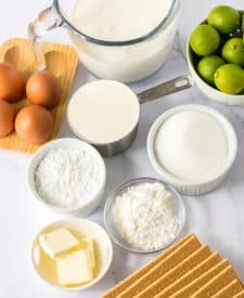 Key Lime Icebox Cake ingredients