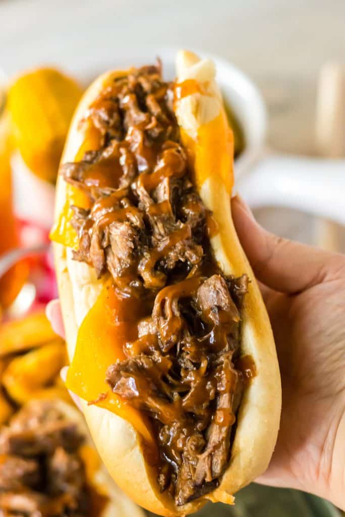 Slow Cooker BBQ Beef Sandwiches - Life With The Crust Cut Off