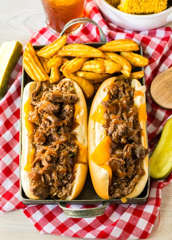 Slow Cooker BBQ Beef Sandwiches - Life With The Crust Cut Off