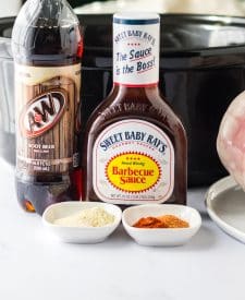 Slow Cooker Root Beer Pulled Pork ingredient shot