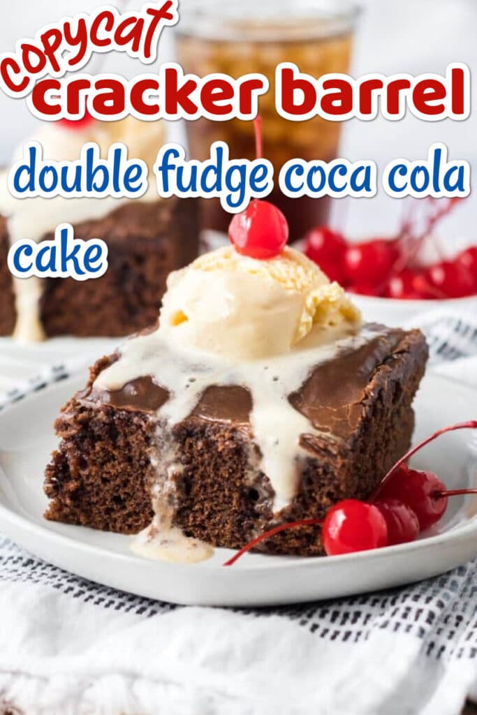 Copycat Cracker Barrel Double Fudge Coca Cola Cake graphic