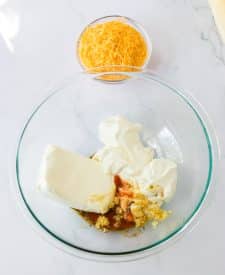 Mississippi Sin Dip ingredients in bowl