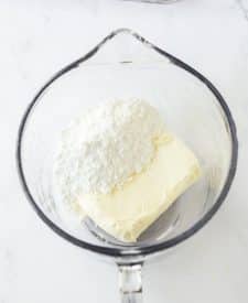 No Bake Banana Split Lush cream layer in bowl