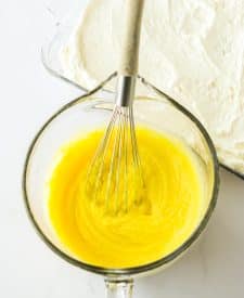 No Bake Banana Split Lush banana pudding in bowl