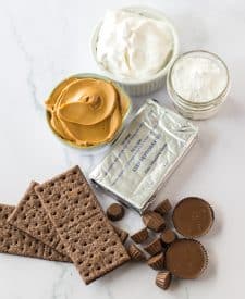 Peanut Butter Cup Icebox Cake ingredients