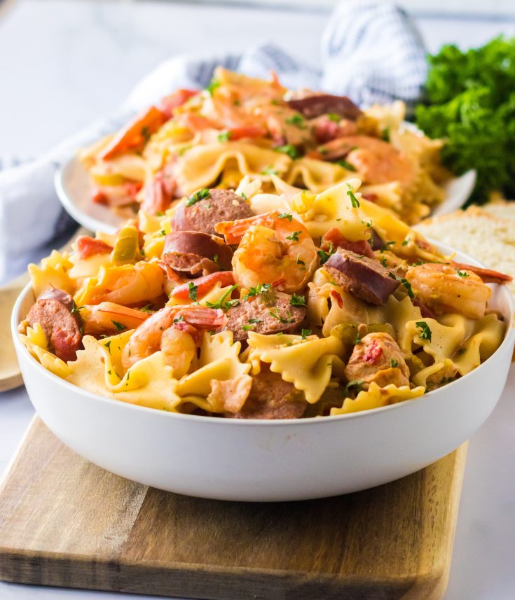 Slow Cooker Jambalaya Pasta - Life With The Crust Cut Off