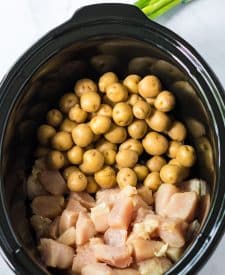 Slow Cooker Million Dollar Chicken and Potatoes ingredients in slow cooker