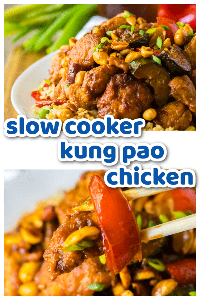 Slow Cooker Kung Pao Chicken Pinterest Pin