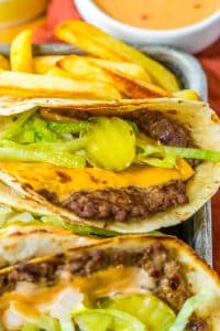 Big Mac Smash Tacos in tray