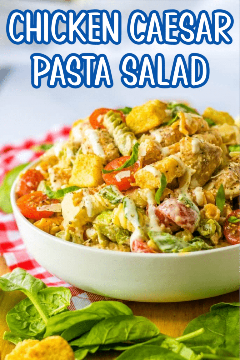 Chicken Caesar Pasta Salad - Life With The Crust Cut Off