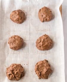 Hostess Cupcake Cookies cookie dough on sheetpan